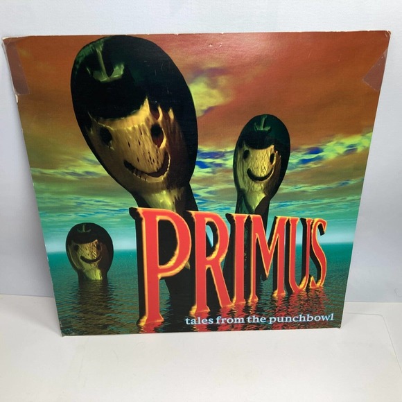 RARE 1995 Primus LP FLAT POSTER; Vintage Tales From the Punchbowl Promo, 2-Sided - Picture 2 of 4